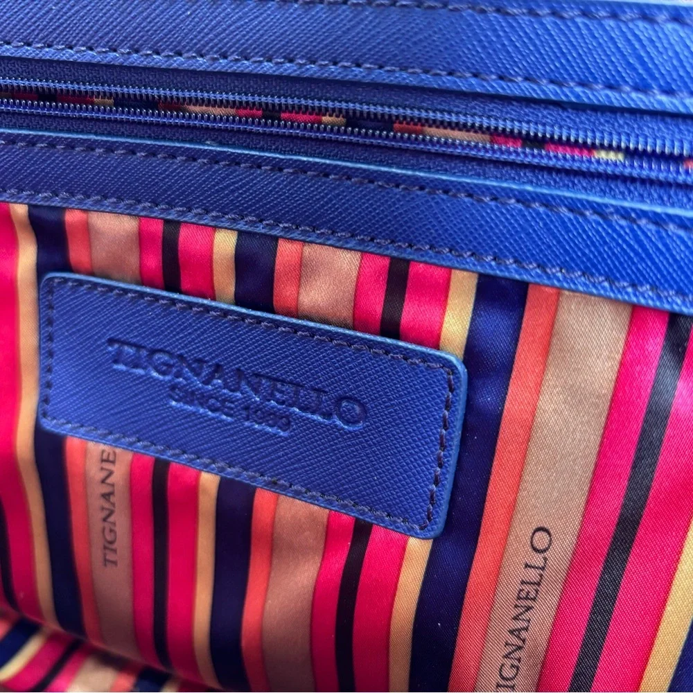 Tignanello Elegant Blue Handbag/Shoulder Bag/ Tote - Picture 9 of 10